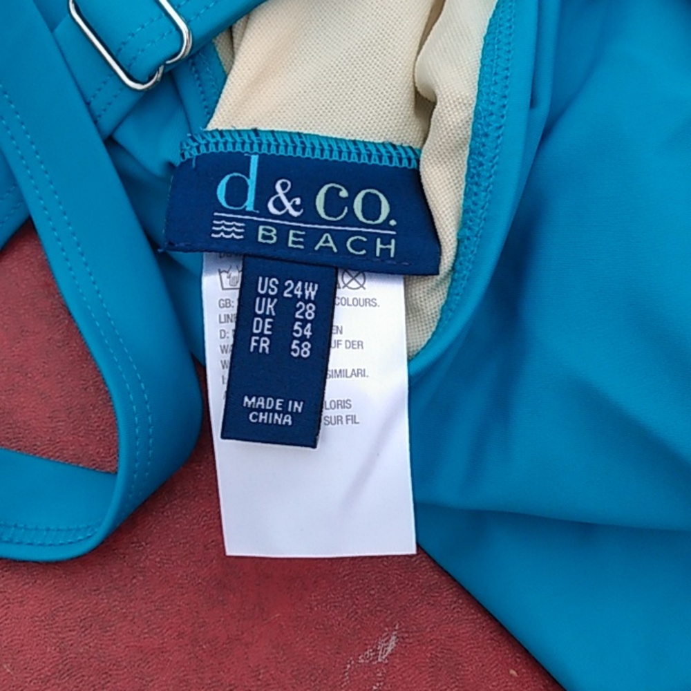 2 piece denim and company swim suit - Picture 3 of 10